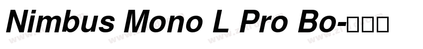 Nimbus Mono L Pro Bo字体转换
